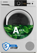 HHPD-V9T1CHA LED-Display, Energieklasse A++, Warmtepompdroger 9 kg, 15 Droogprogramma's, 5 Jaar Garantie, Stil en Zeer Energiezuinig Drogen