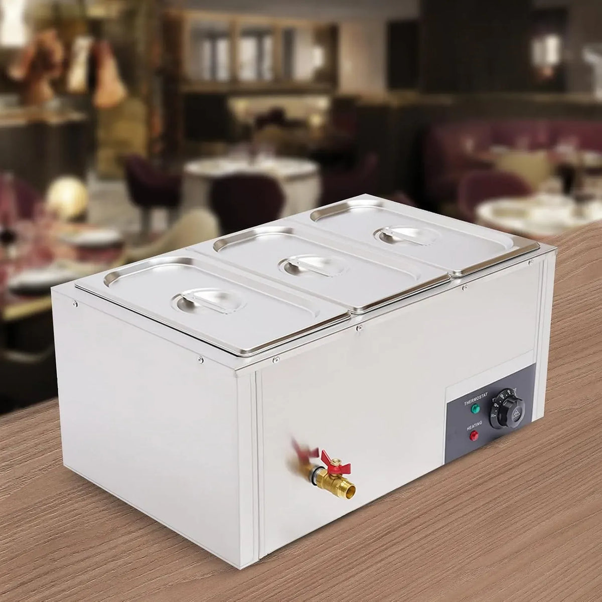 Chafing Dish Warmhaltebehälter, 850 W, Warmhaltefunktion, Gastronomie, Edelstahl