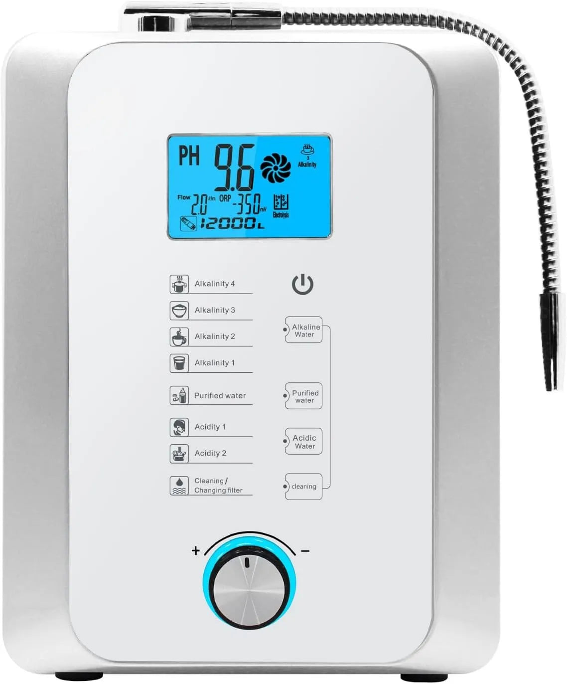 Säurewasserreiniger, Wasserfilter, Wassergerät, Trinkwasserfiltersystem, Schwarz, für Zuhause