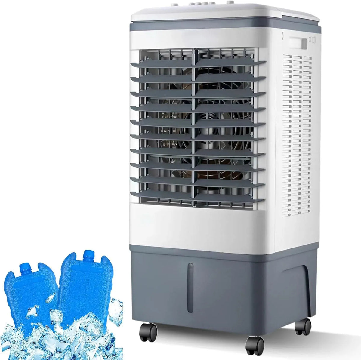 Luftkühler 2000m3/h, 20 L, 2000 m³/h, tragbar, Timer, 120° Schwingventilator mit 7,5H Timer
